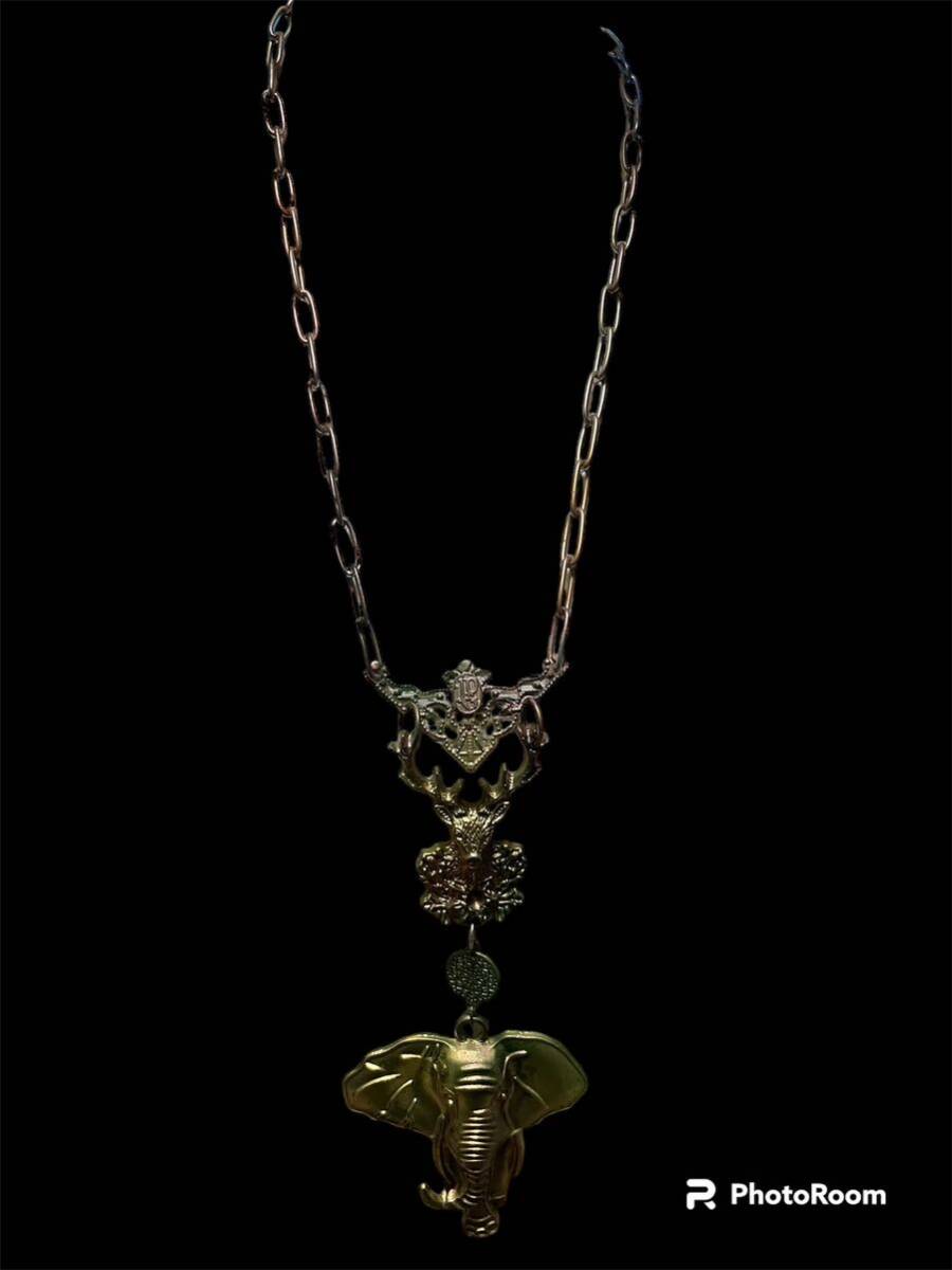 JＰG/ vintage Collection sample classical three cross skull necklace magnet joint GAULTIER の画像7