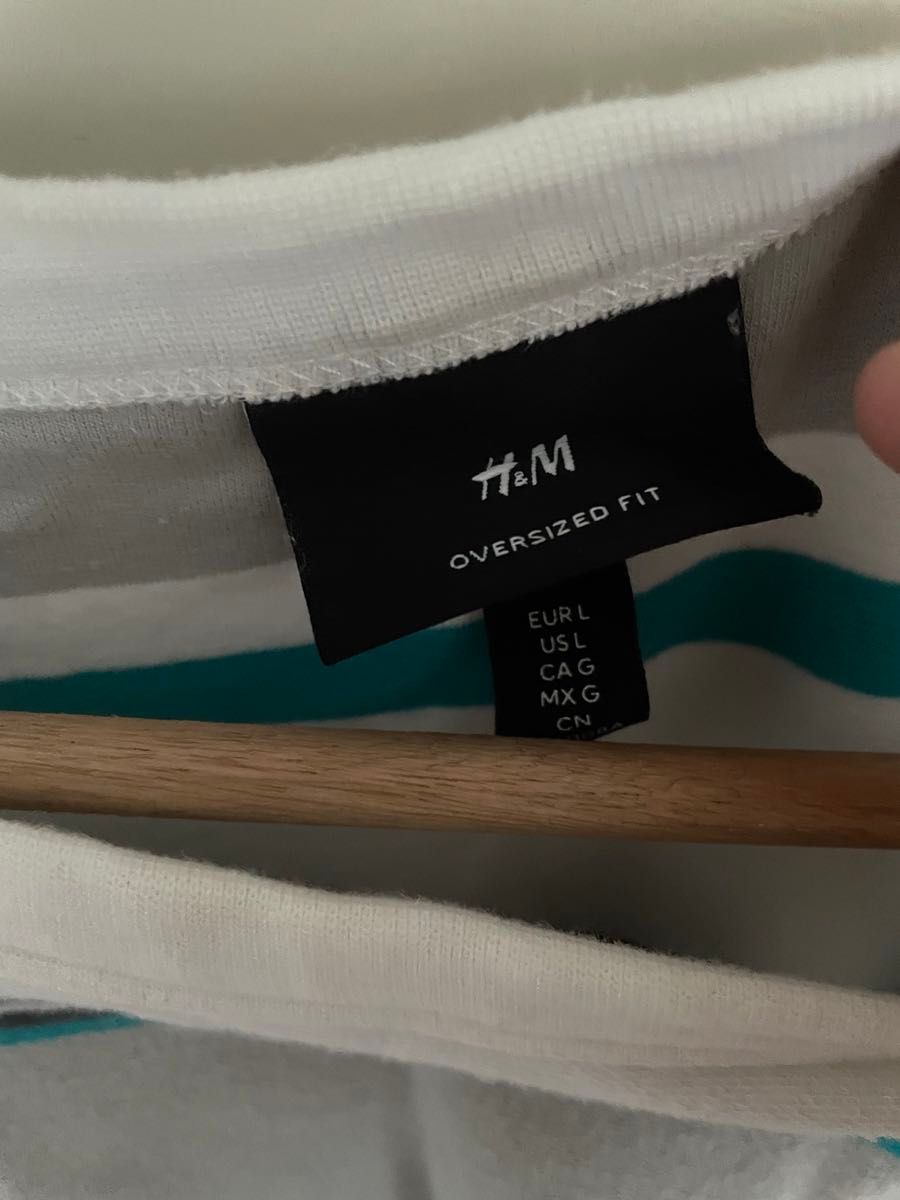 ボーダー 半袖 Tシャツ H&M フリーサイズ