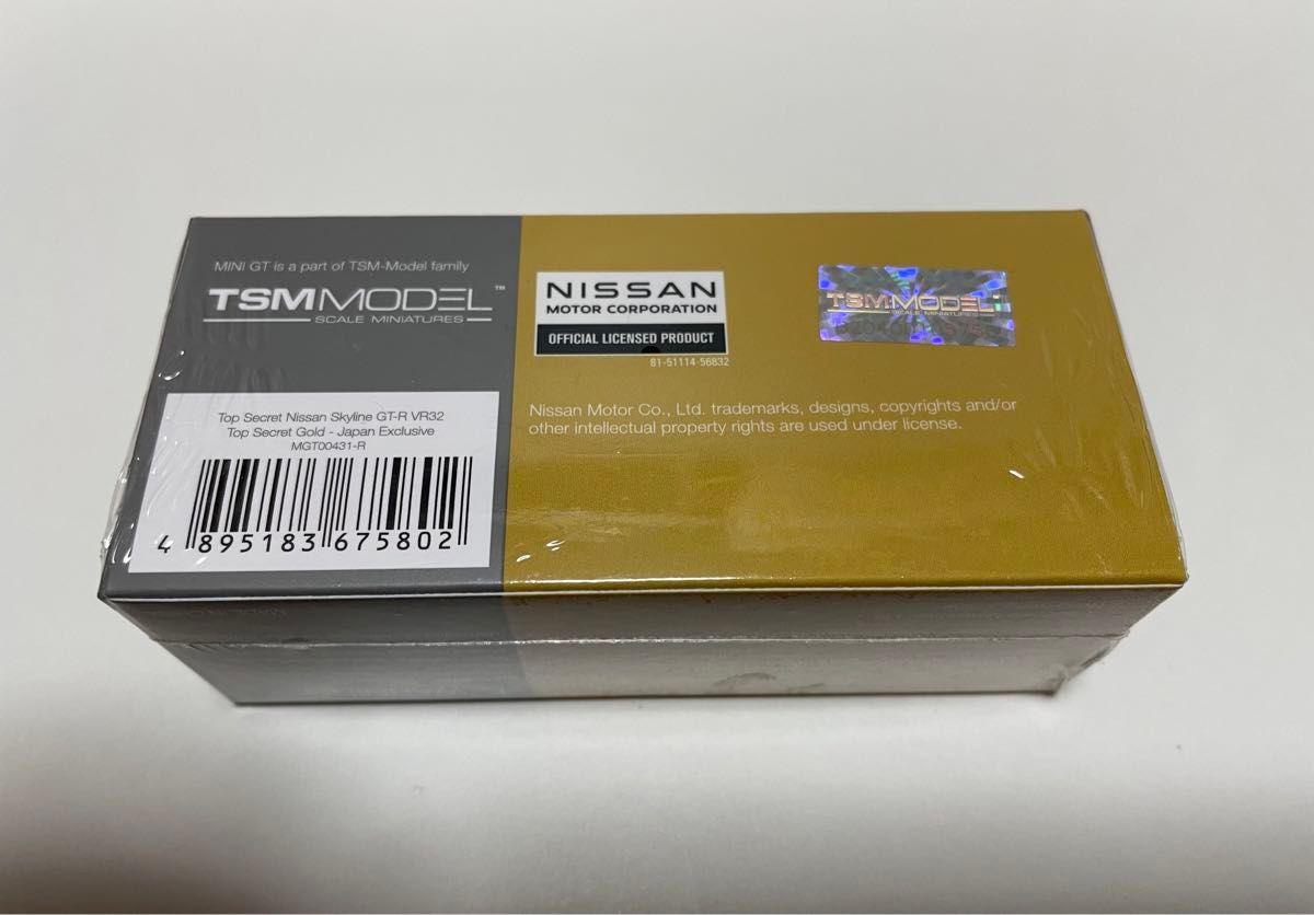 minigt 1/64  Top Secret Nissan Skyline GT-R  VR32   Gold   日本限定