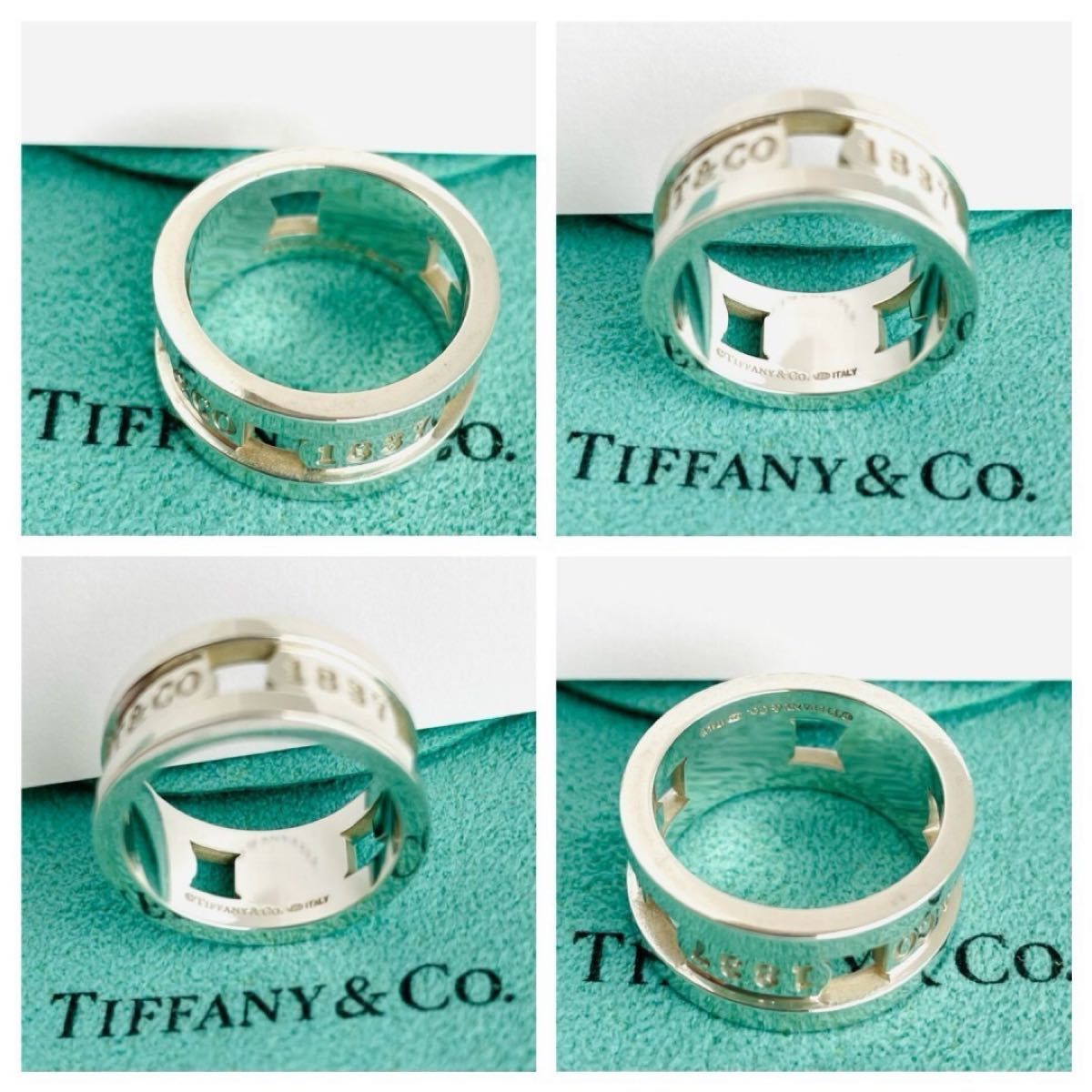 超美品★TIFFANY＆Co ティファニー エレメント リング 1837 指輪 13号 SV925 スターリングシルバー