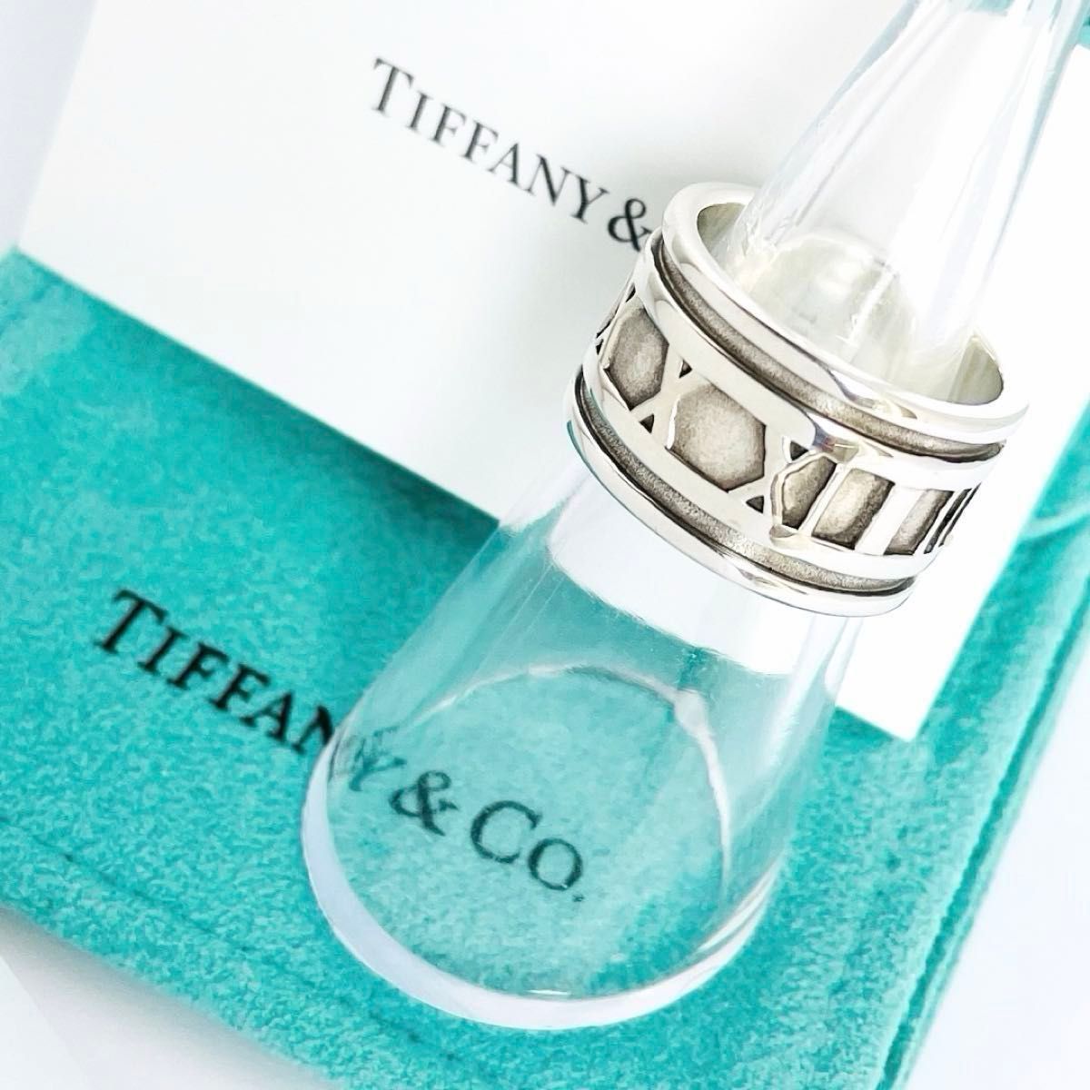 美品☆TIFFANY&CO. ティファニー アトラス ワイド リング 11号 シルバー SV925 指輪 アクセサリー  ナロー