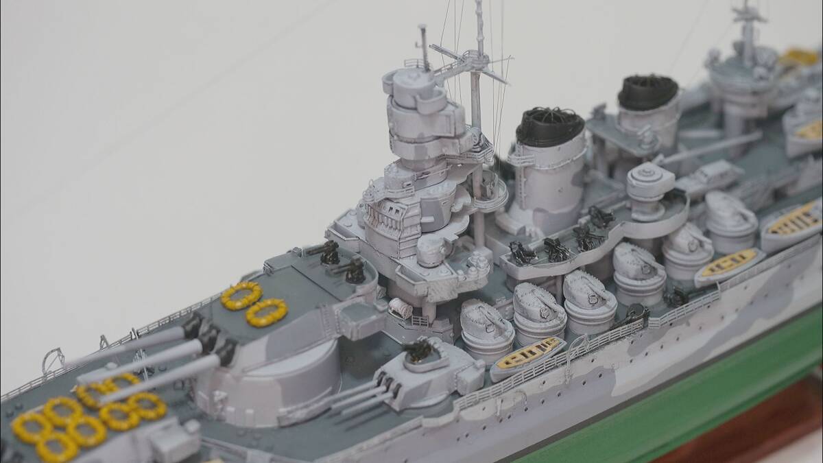 完成品 1/700 イタリア海軍 戦艦リットリオ // Italian Navy battleship Littorio 艦船模型の画像2