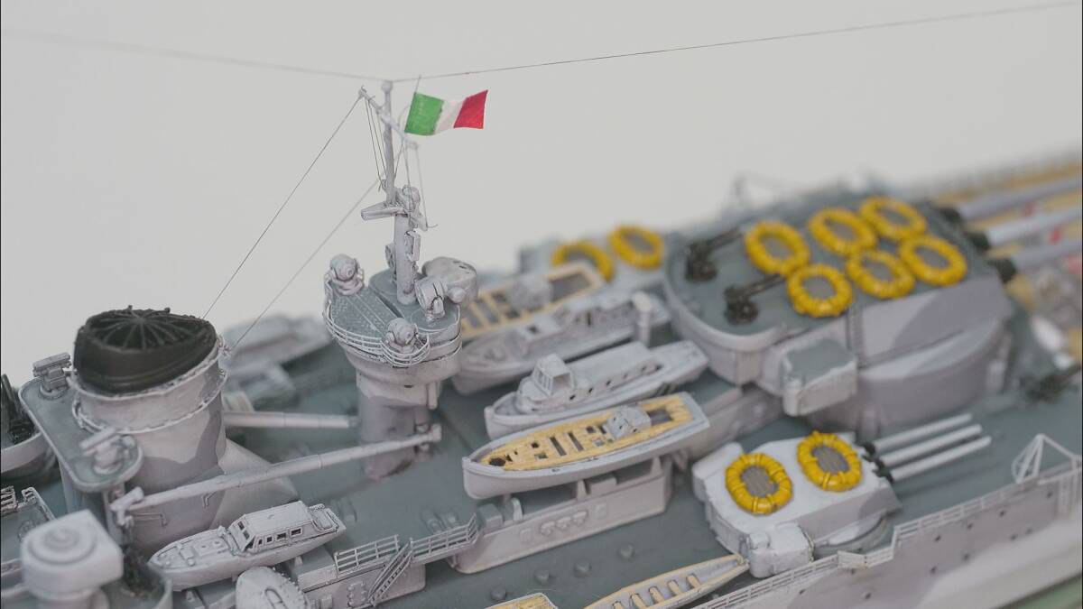 完成品 1/700 イタリア海軍 戦艦リットリオ // Italian Navy battleship Littorio 艦船模型の画像4