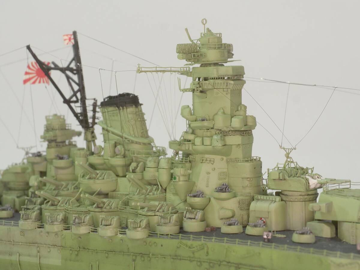  final product 1/700 Yamato type four number .111 number . battleship ..// IJN Battleship Kii // large Japan .. navy . boat model Amegraphy