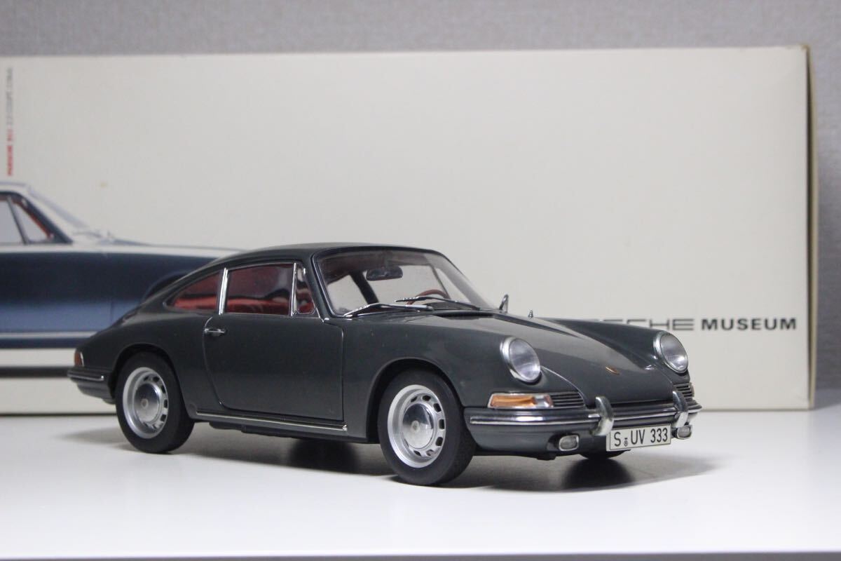 Aa特注 1/18 AUTOart Porsche 911 901 1964 Grey Museum 77911 オートアート ポルシェ 2.0 クーペ グレー ポルシェミュージアム ジャンク_画像3