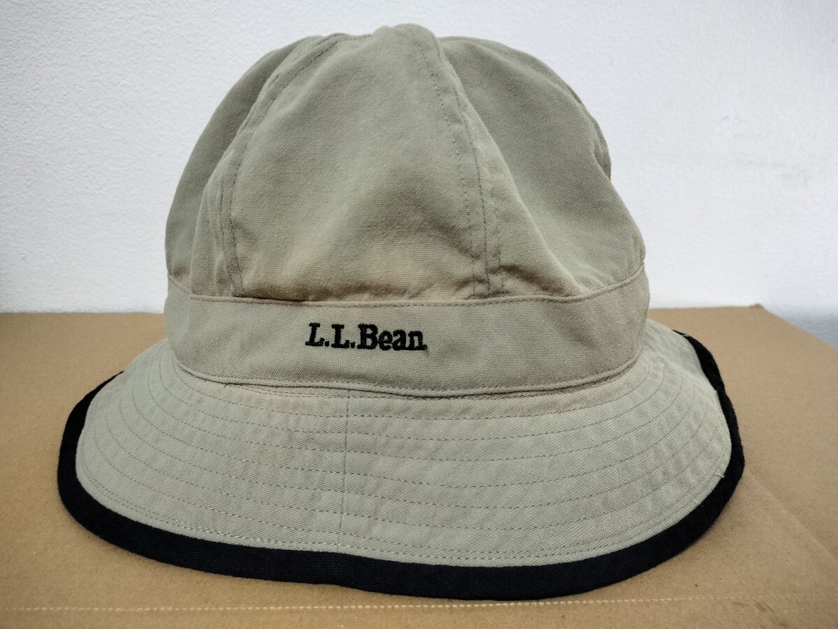 L.L.Bean エルエルビーン バケットハット ベージュ 黒 サイズ59cm〜60cm程_画像1