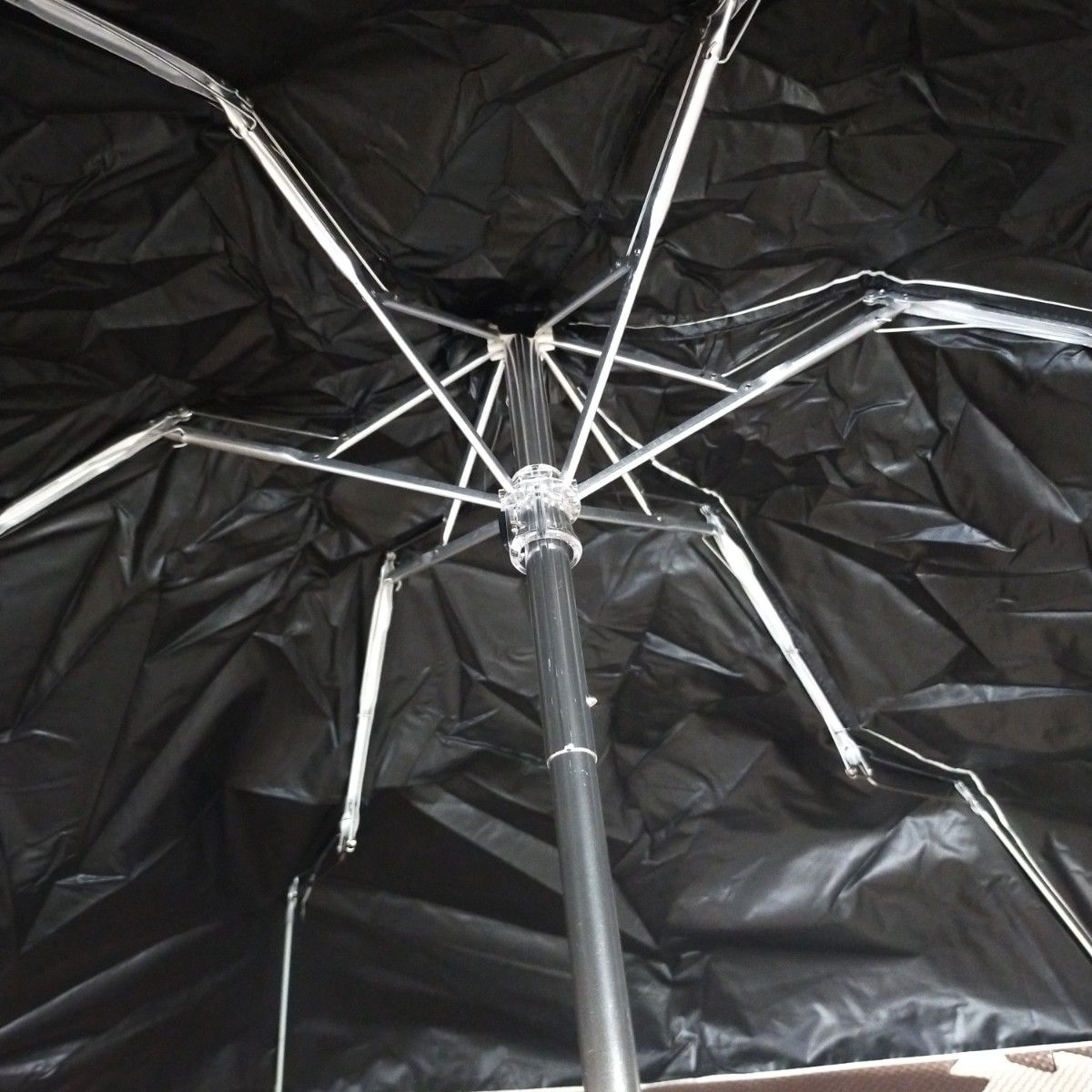 折りたたみ傘　晴雨兼用　日傘　UV　ホワイト　日除け　遮光　シンプル　バッグイン 折り畳み傘 雨傘 軽量