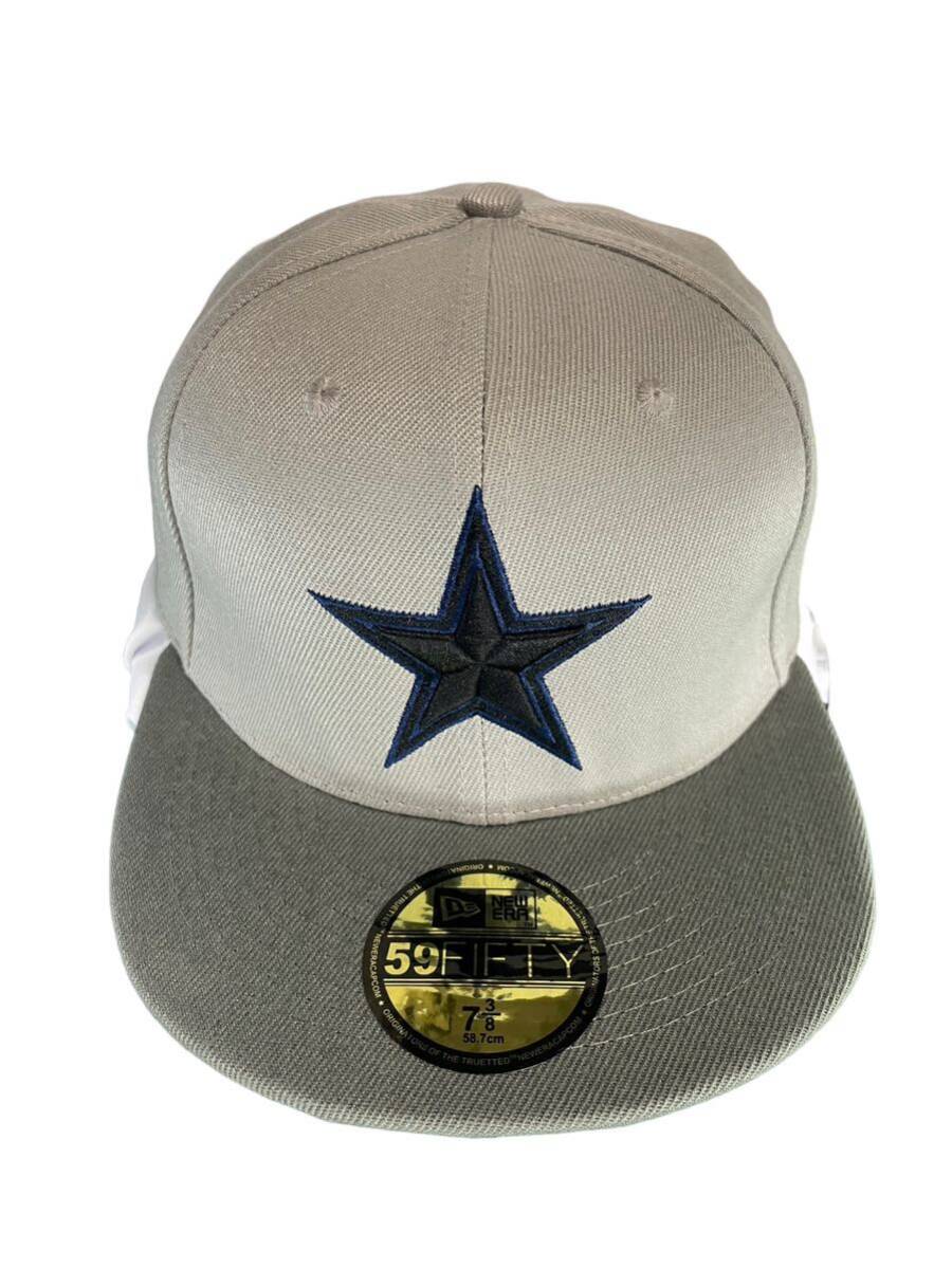 ニューエラ 59FIFTY 7 3/8 58.7cmダラスカウボーイズ ニューエラ キャップ NFL帽子 アメフト メンズ レディース グレー newera_画像3