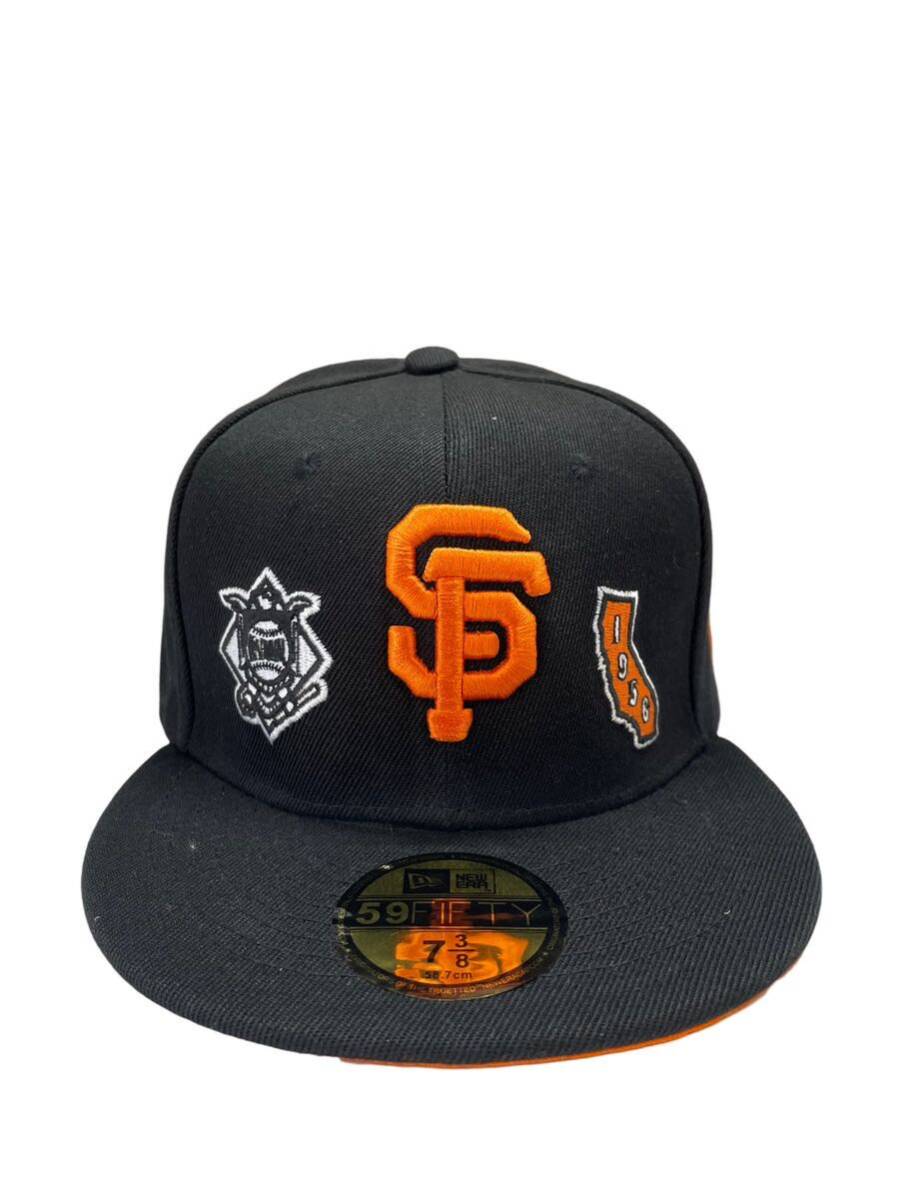  New Era 7 3/8 58.7cm San Francisco ja Ian 59FIFTY.. reverse side embroidery MLB cap hat men's lady's newera