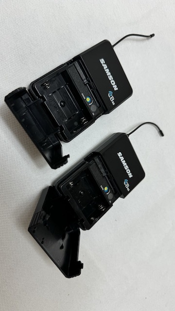 [ as good as new ]SAMSON CONCERT288 wireless set labe rear tiepin * headset each 2