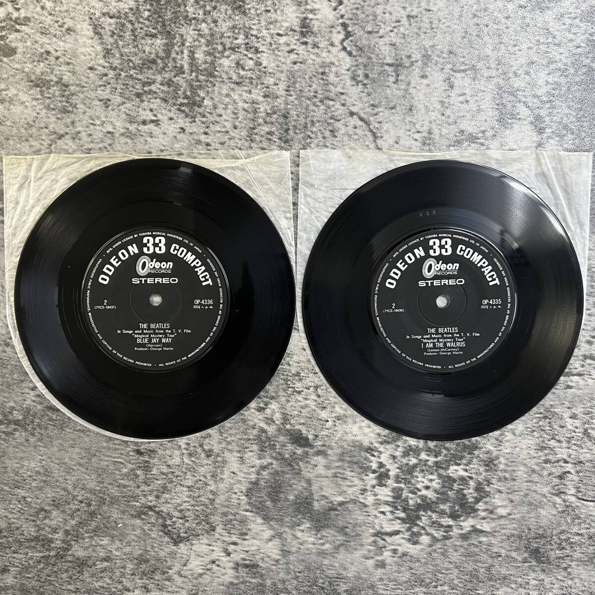 【レコード EP 2枚組】ビートルズ(THE BEATLES)『マジカル・ミステリー・ツアー』(Odeon RECORDS / OP-4335-6) 1967年 used レア_画像7