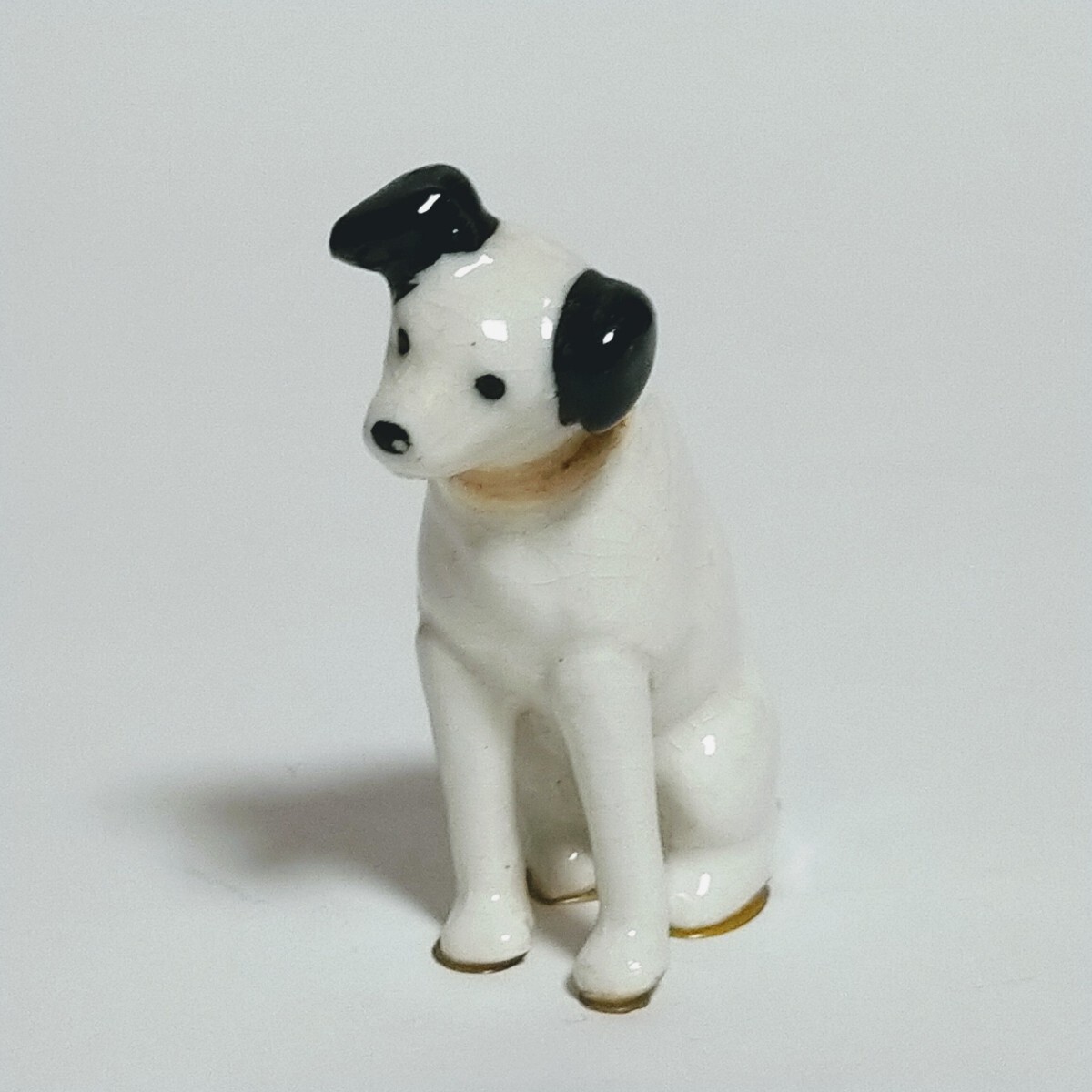 ★ Victor ビクター ニッパー犬 ミニチュア 陶器 置物 インテリア 犬 昭和 レトロ アンティーク ★540の画像1