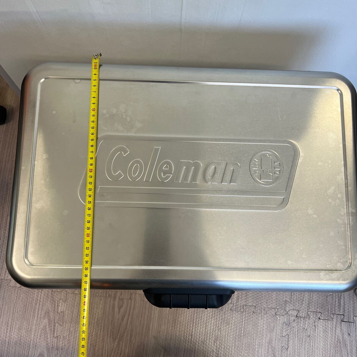 コールマン スチールベルト　クーラーボックス　スチールケース Coleman アウトドア キャンプ用品 中古_画像2