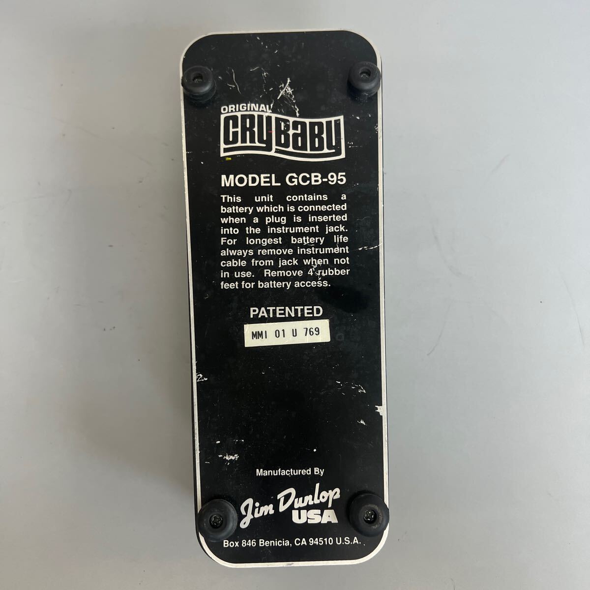 Jim Dunlop USA CRY BABY GCB-95 ジムダンロップ ワウペダル エフェクター 楽器機材 動作未確認_画像2