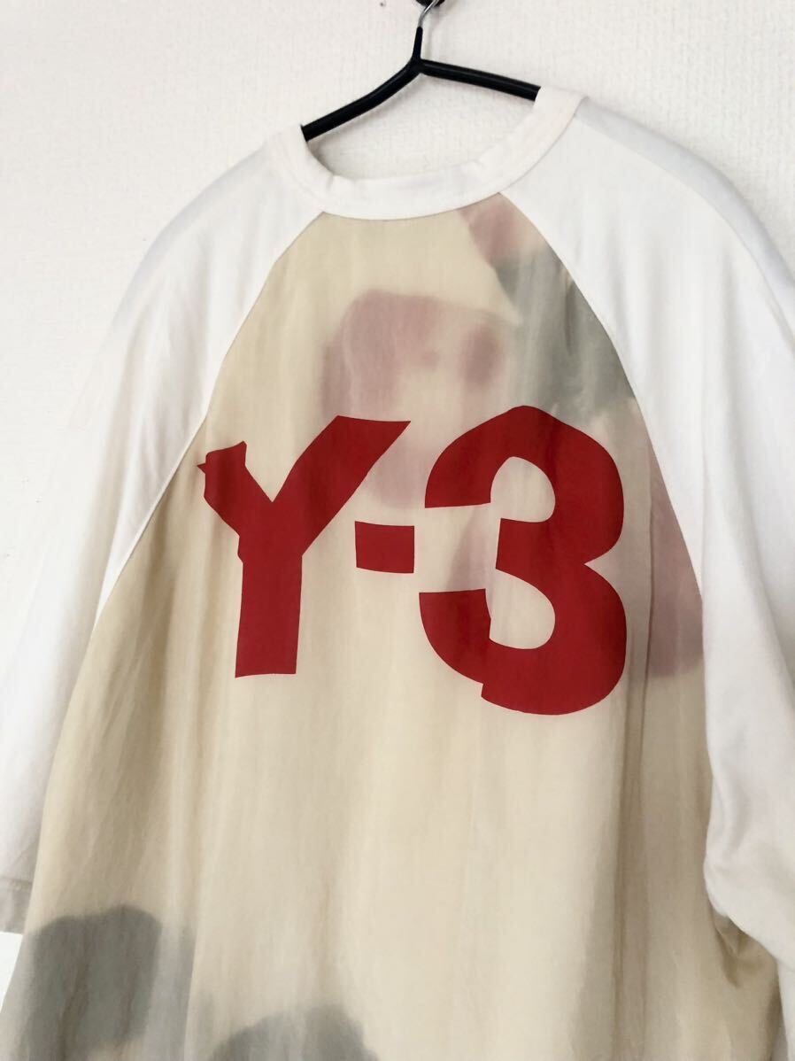 Y-3 Yohji Yamamoto ヨウジヤマモトLAYERED BACK LOGO TOPS / COTTON JERSEY/ロングカットソー/Tシャツ/Lの画像4