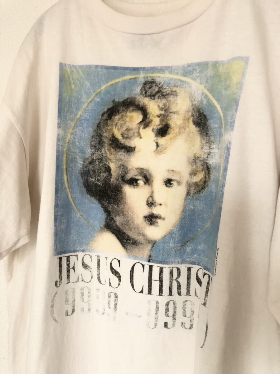 初期1st 20aw SAINT MICHAEL / JESUS CHRIST T-shirt/セントマイケル/Mの画像2