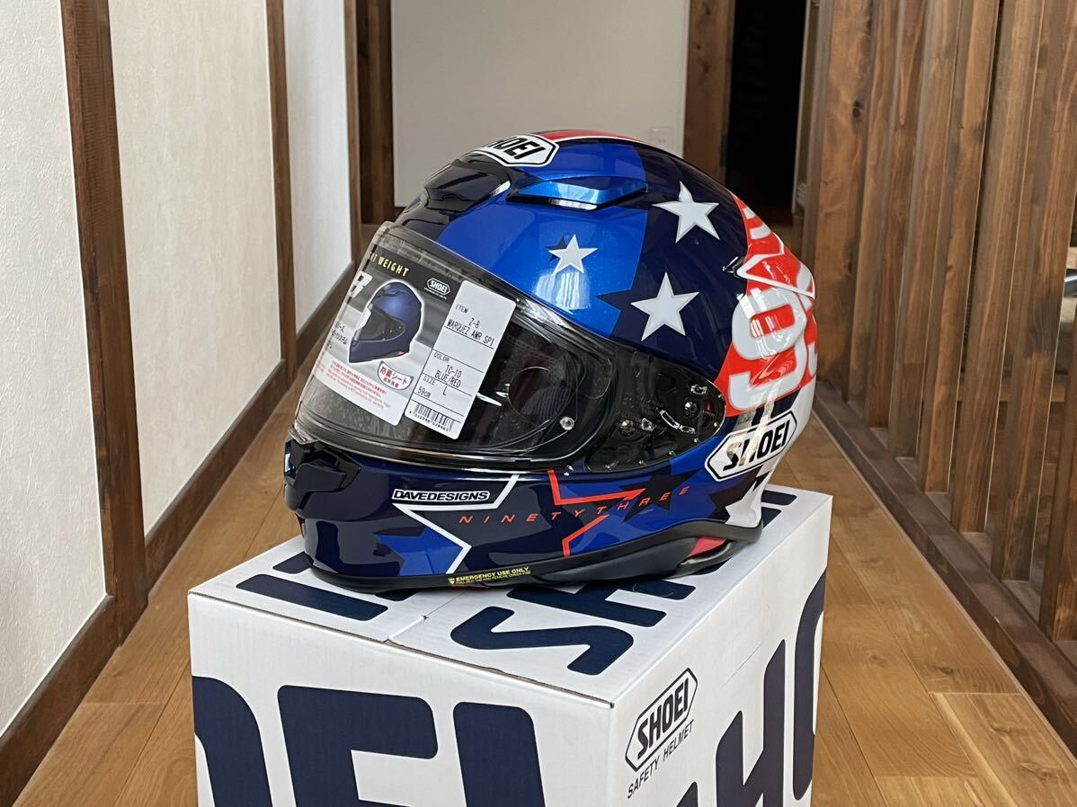 SHOEI フルフェイスヘルメット Z8 マルケス アメリカンスピリッツTC-10　サイズL(59cm) _画像1