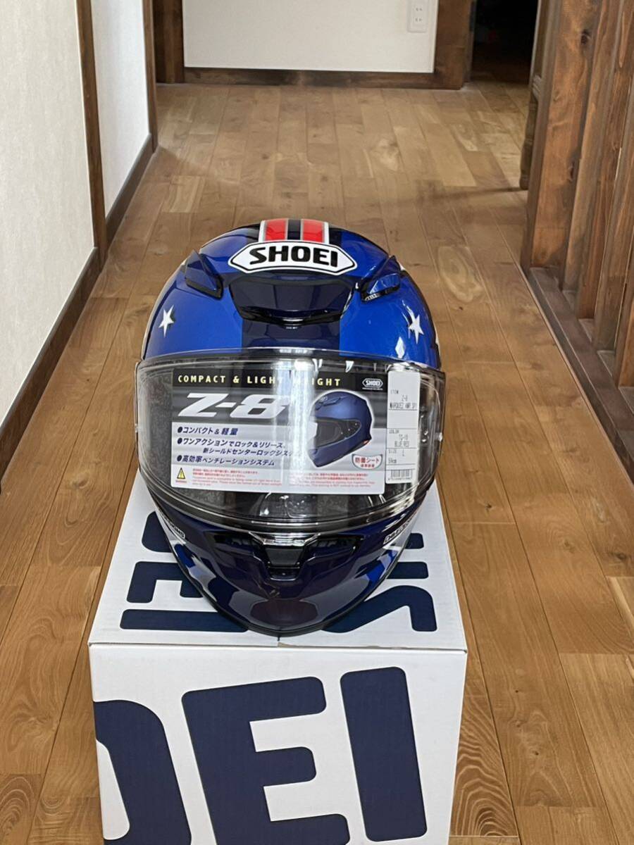 SHOEI フルフェイスヘルメット Z8 マルケス アメリカンスピリッツTC-10　サイズL(59cm) _画像6