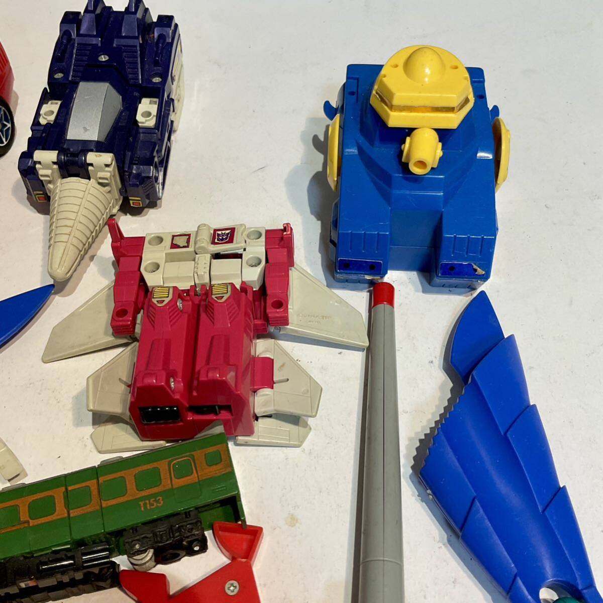 40501003 ジャンク品 当時物 トランスフォーマー デストロン ライブマン ファイバード ロボットヒーロー バラ パーツ まとめ_画像4