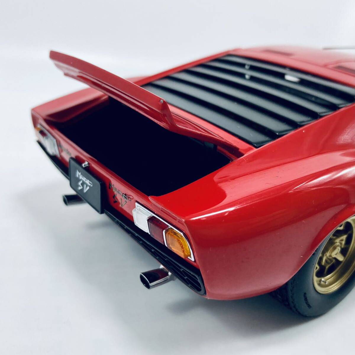 絶版品 KYOSHO 京商 1/18 LAMBORGHINI MIURA P400SV RED KS08313R ランボルギーニ ミウラの画像9