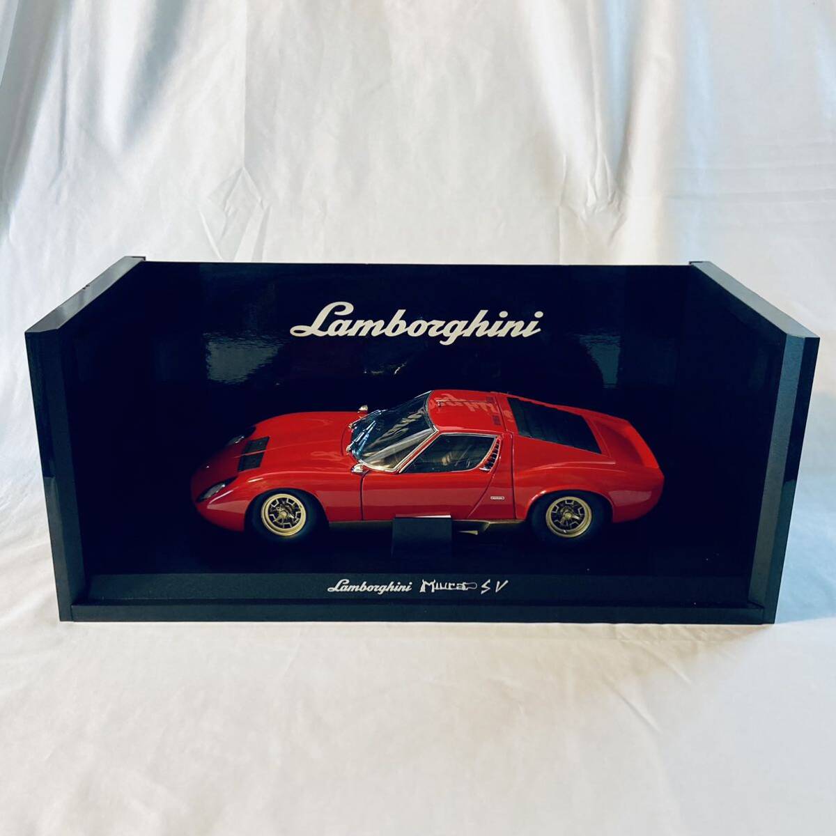 絶版品 KYOSHO 京商 1/18 LAMBORGHINI MIURA P400SV RED KS08313R ランボルギーニ ミウラの画像3