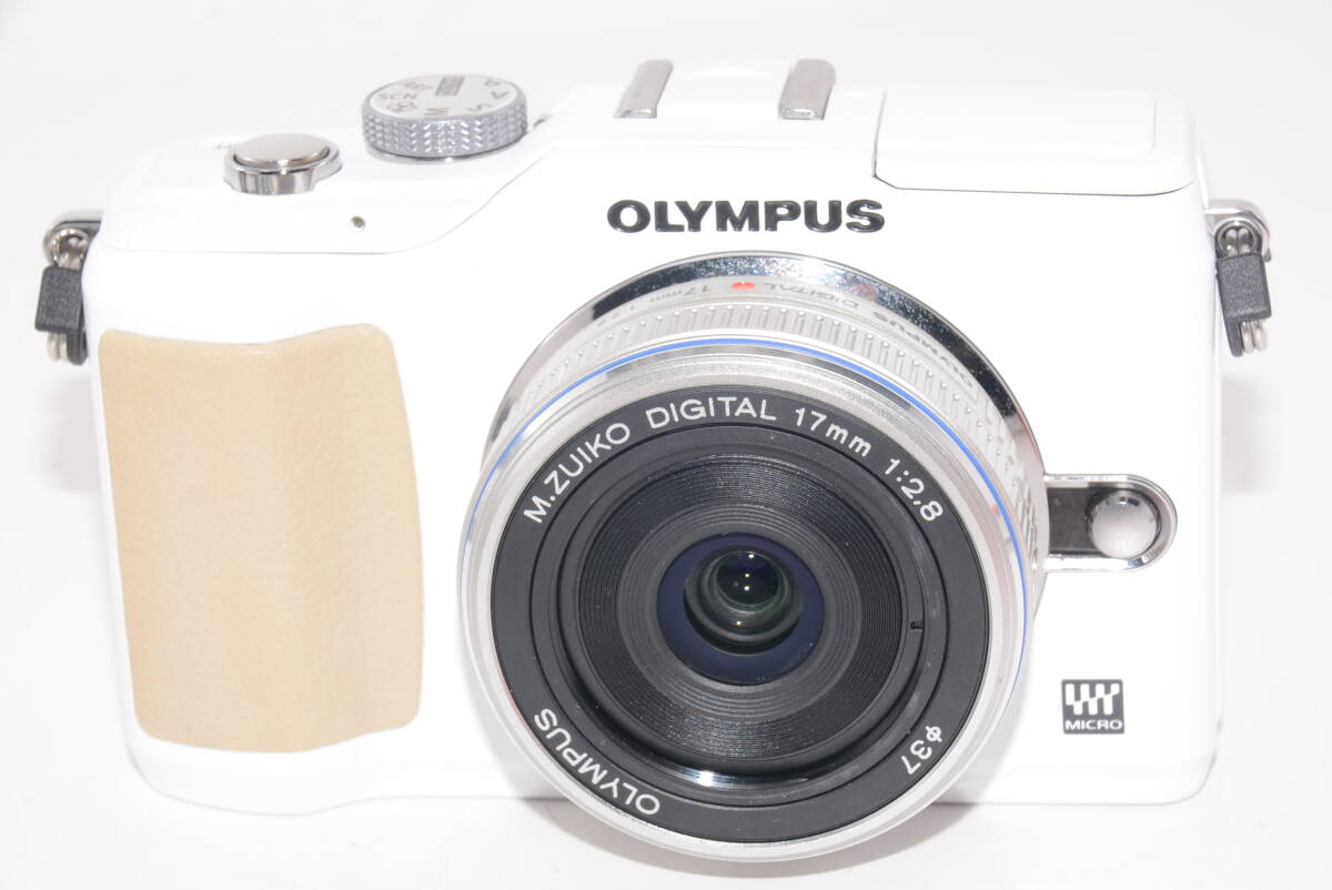 【外観特上級】OLYMPUS ミラーレス一眼 E-PL2 パンケーキレンズキット ホワイト　#s7440_画像1