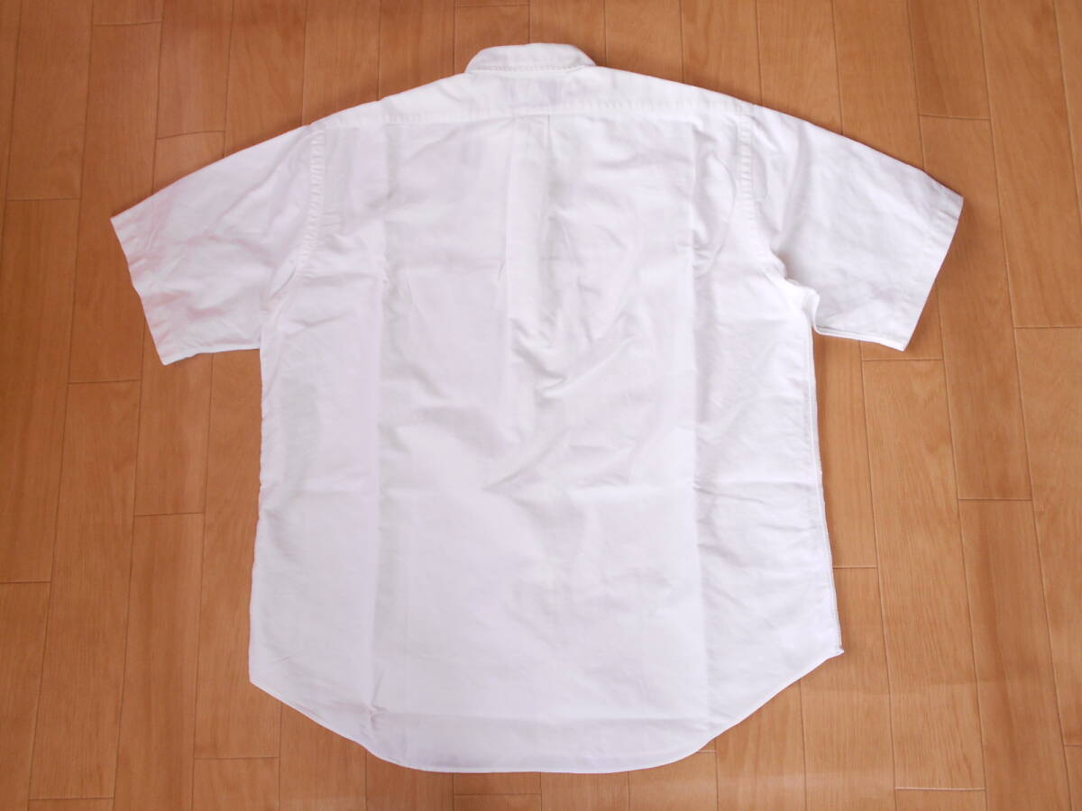 ☆8090’ｓオールドヴィンテージ　ラルフローレンBLAKE　半袖BDシャツ　サイズM大き目 良品！オックスフォード風無地白ボタンダウンブレア_画像5