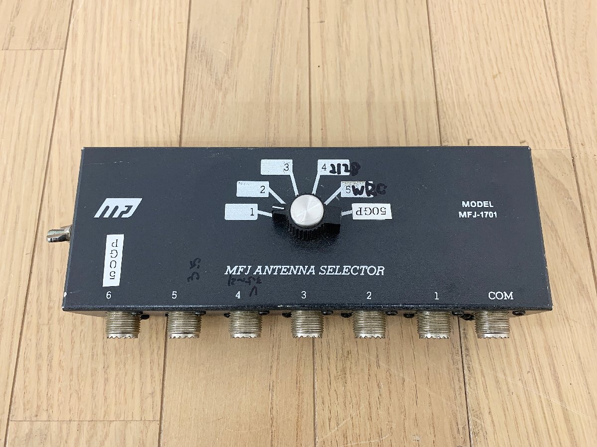 * used *MFJ 6 circuit manually operated antenna switch MFJ-1701 use frequency 1.8~30MHz antenna switch amateur radio ).b