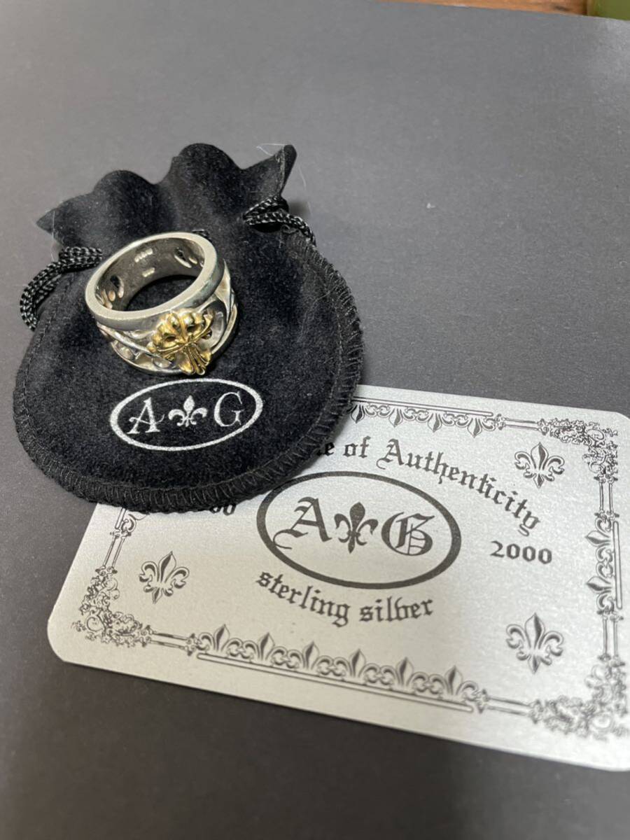 A&G K18GP×SV925 комбинированный, millenium кольцо 
