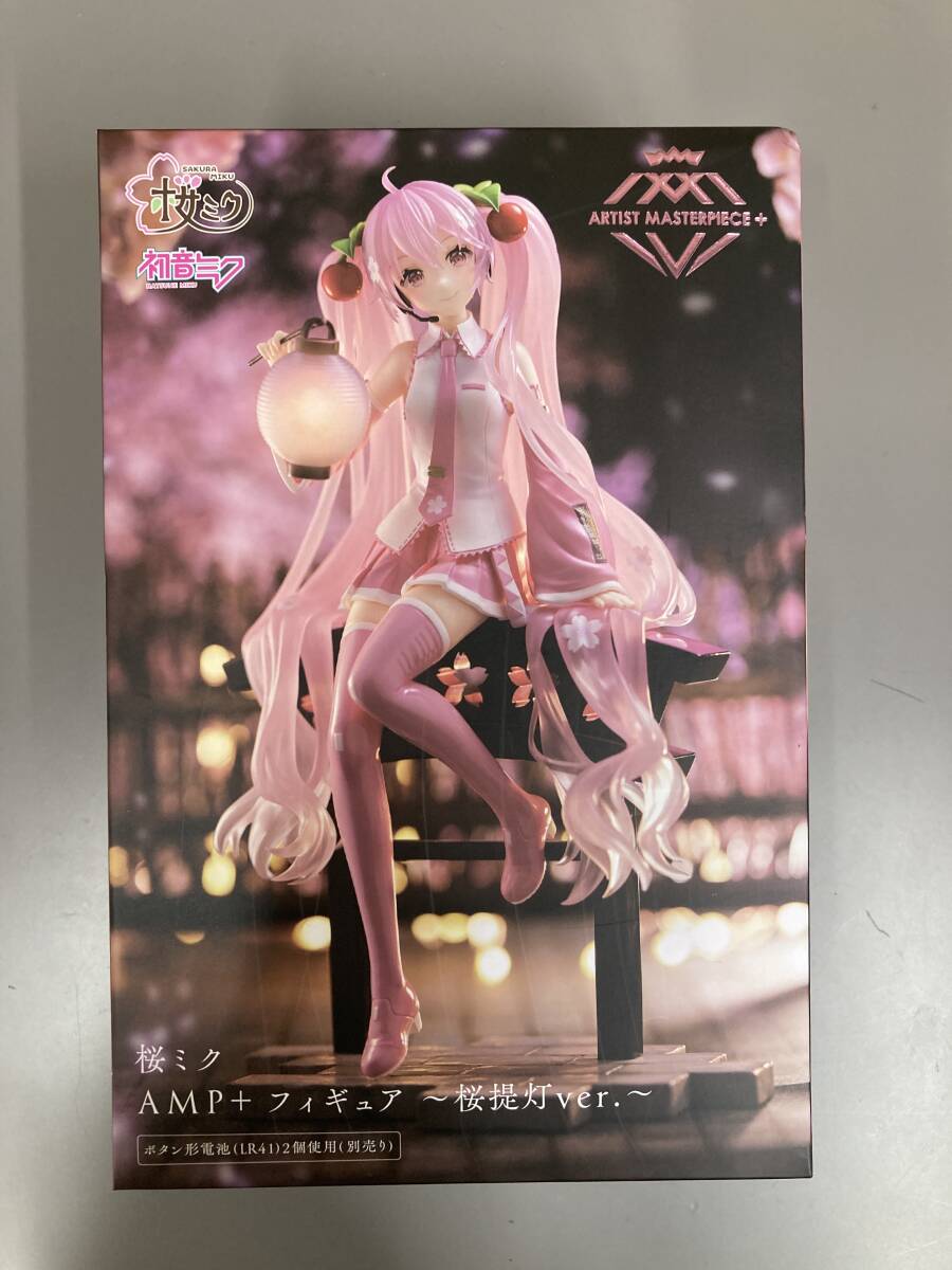 新品未開封 数1 AMP+ ARTIST MASTERPIECE+ 初音ミク 桜ミク フィギュア 桜提灯ver. AMP 定形外710円_画像1