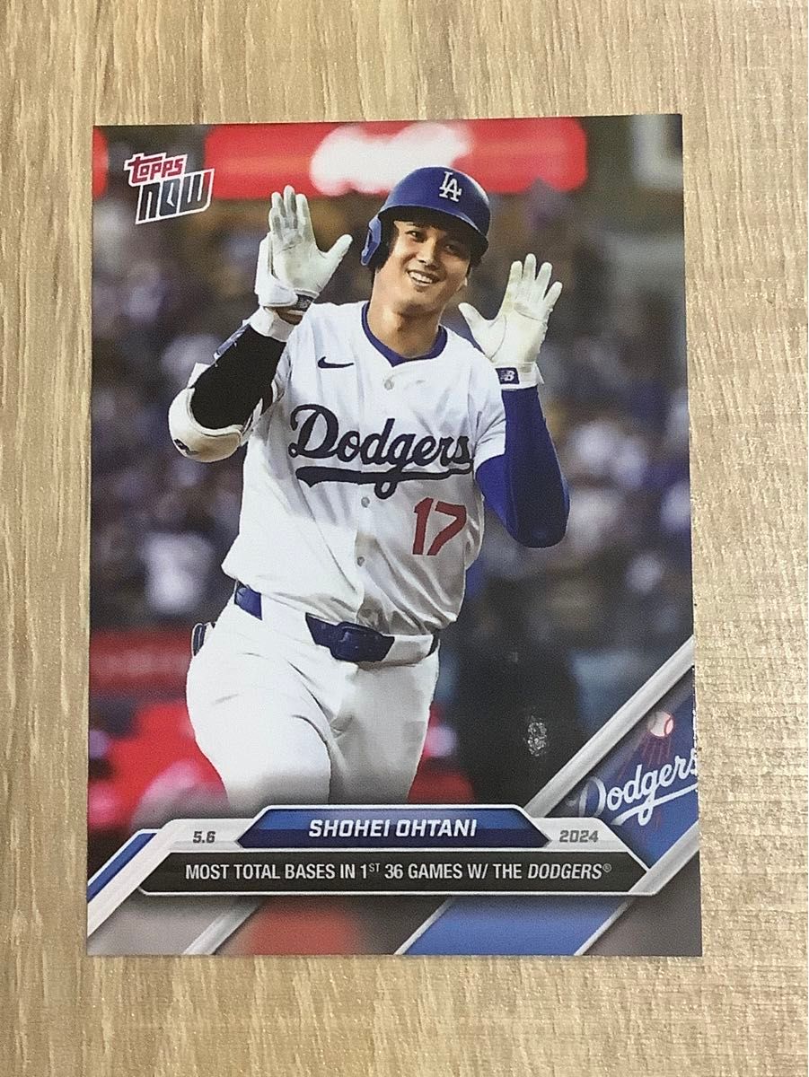 [24時間限定販売]2024 ohtani topps now 大谷 翔平 限定 カード NO164 最多塁打記念　