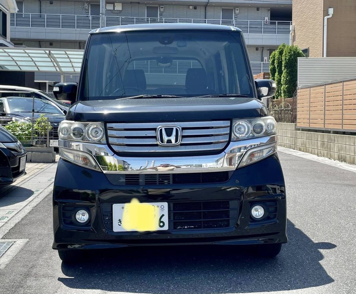 H27N.BoxカスタムターボSSパッケージ☆車検7/12☆左右パワースライドドア☆パドルシフター☆クルーズ☆TV ナビBカメラETCの画像1