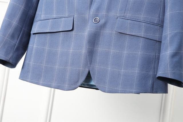 XZ-HLG(実寸48A M度 )新品 新作 春完売■ 高品質 限定美品■2ボタン メンズ 紳士 ジャケット スーツ_画像6