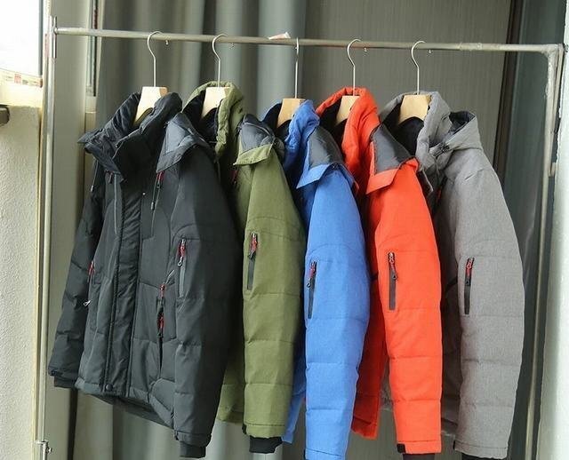 YR-01 緑（実寸5XL)新品◆高級セレブdesigner*スキー 登山 OUTDOOR アウトドア ジャンパー ブルゾン 無地 フード付き ダウンコート_画像6