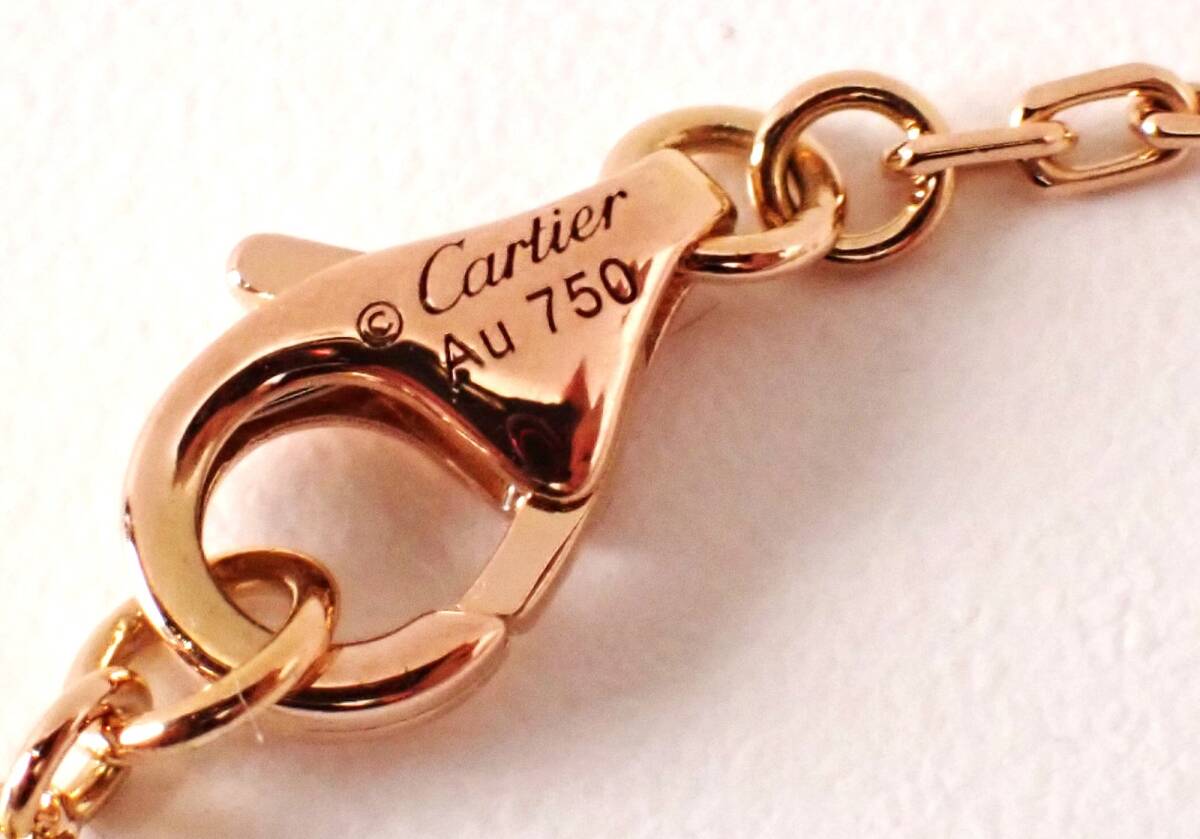 仕上げ済 Cartier(カルティエ) ダイヤモンド CハートネックレスK18PG 4.2g 1Pダイヤモンド ペンダントネックレス ピンクゴールド_画像8