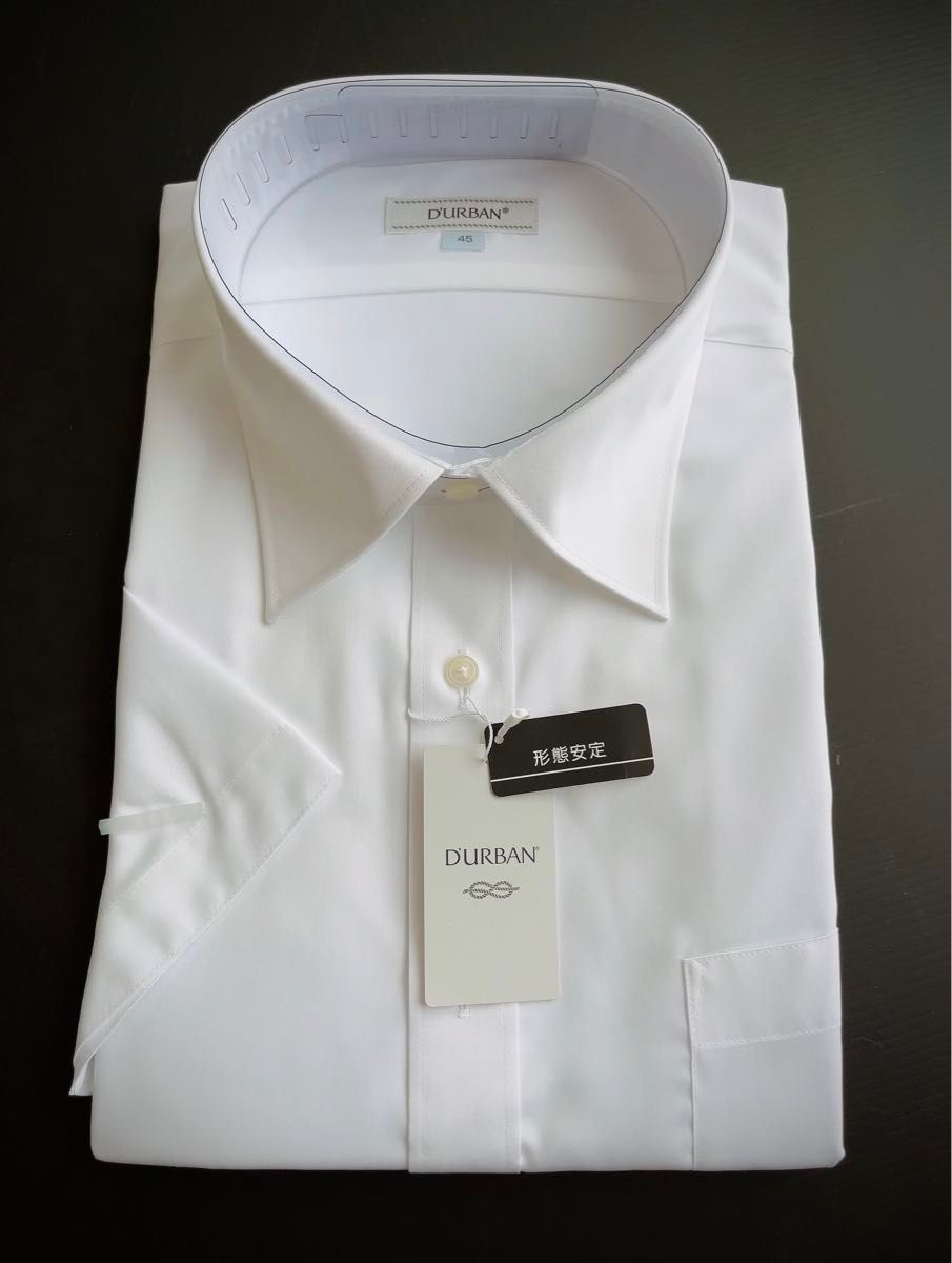【新品タグ付き】　3枚セット　半袖　ワイシャツ　定番ホワイト　キングサイズ　45