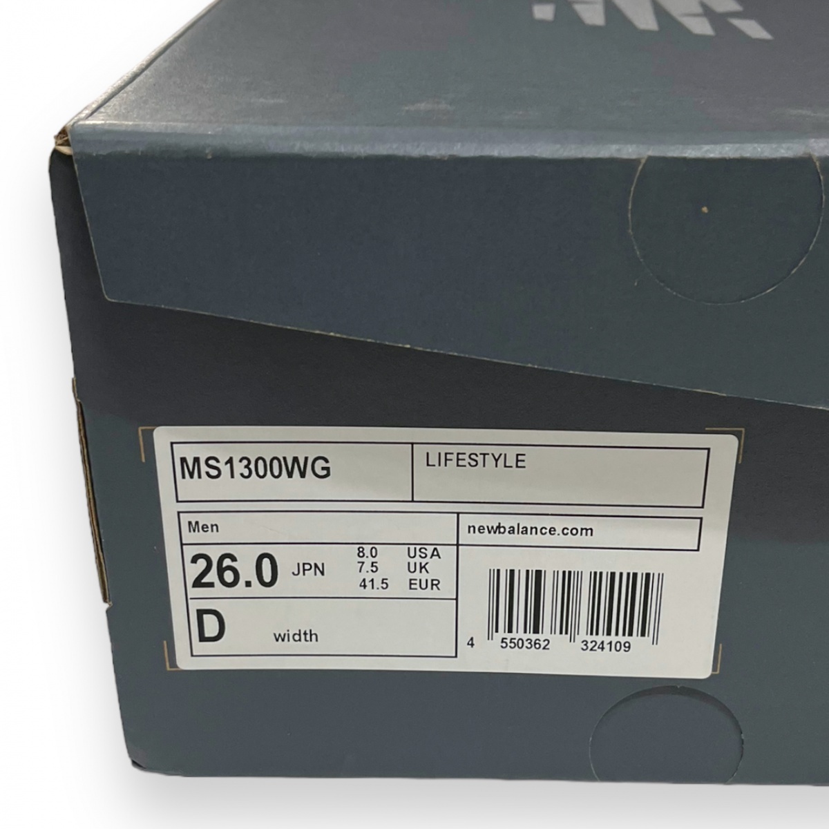 21 год производства New Balance New balance M1300 low cut кожа сетка спортивные туфли MS1300WG обувь Vibram подошва обувь 26.5cm белый 
