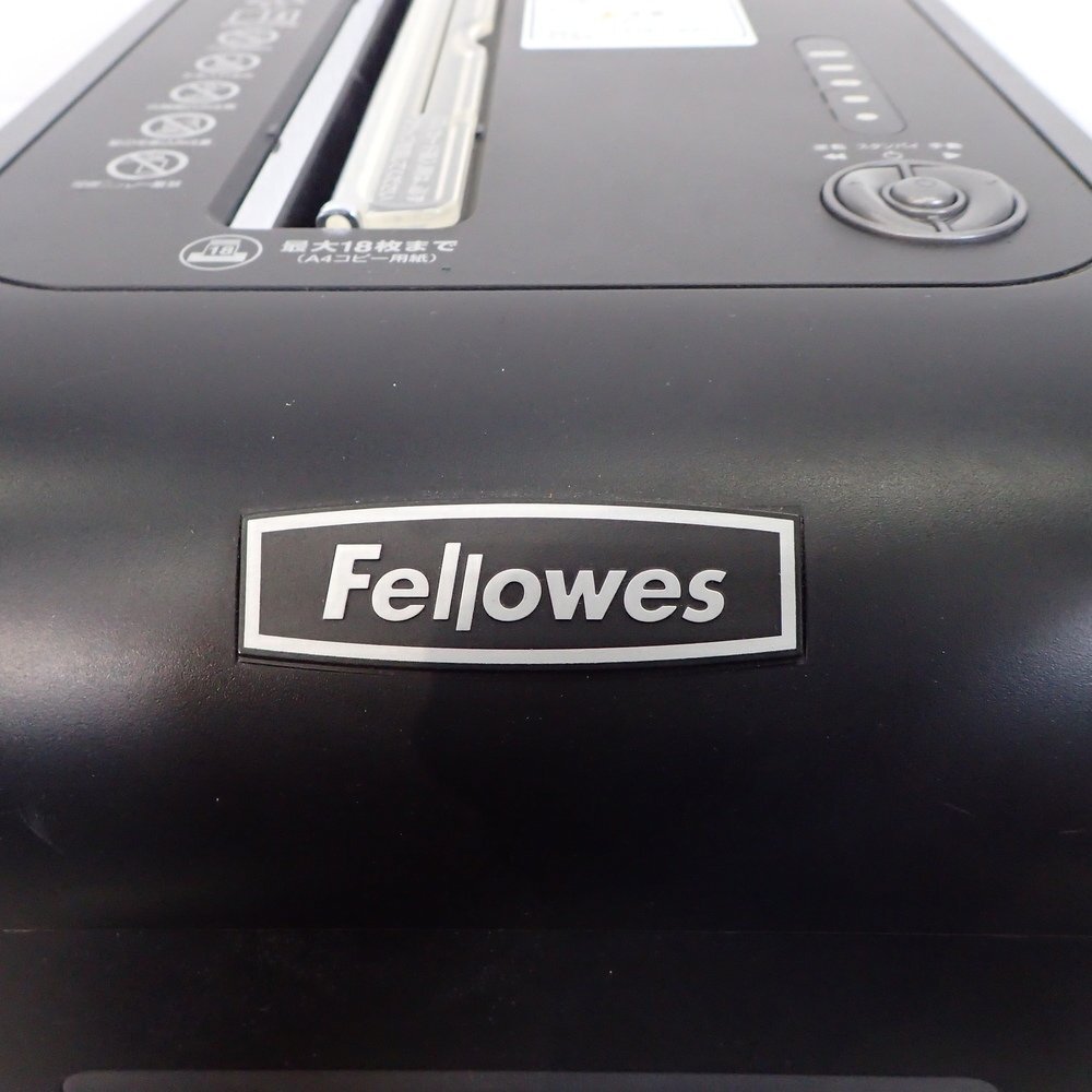 Fellowes Fellows 18Ci shredder small . machine Cross cut safe sense slim business use OA equipment caster EG13849 used office consumer electronics 