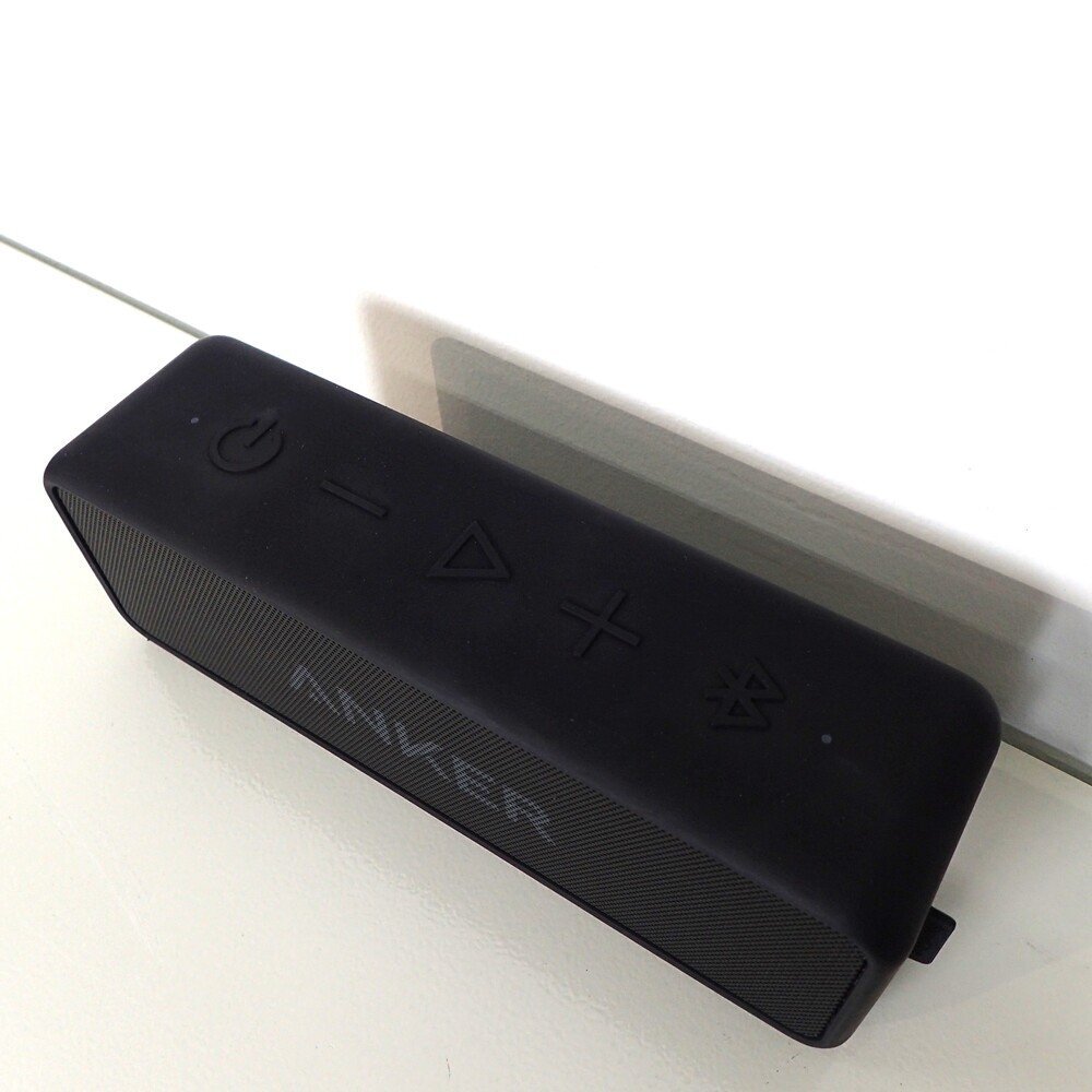 ANKER SoundCore2 スピーカー ブラック ペアリング Bluetooth5.0 防水規格IPX7対応 ハンズフリー通話 OA機器 EG13864 中古オフィス家電_画像4