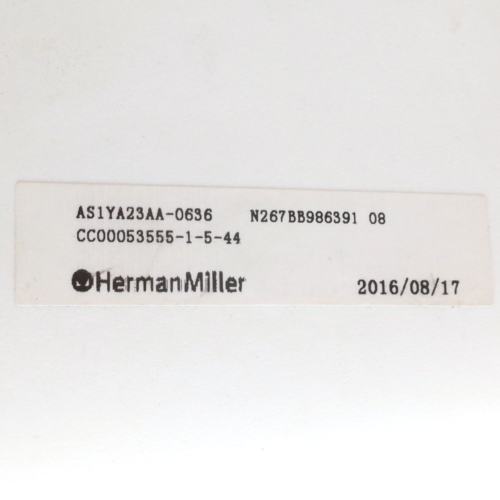 ハーマンミラー Herman Miller セイルチェア オフィスチェア グリーン 前傾チルト アジャスタブルアーム EG13880-1 中古オフィス家具_画像9