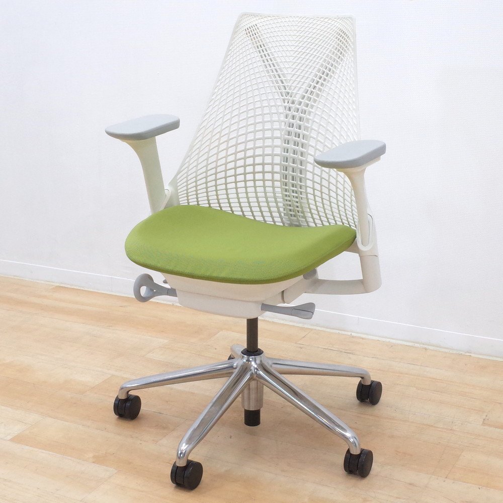  Herman Miller Herman Miller Sale chair office chair green front . tilt adjustable arm EG13880-1 used office furniture 