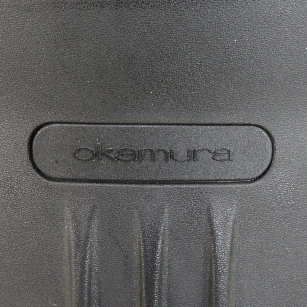 オカムラ okamura CG-R CN43ZR FM31 肘付きオフィスチェア ブラック 事務椅子 ローバック デザインアーム EG13620 中古オフィス家具_画像9