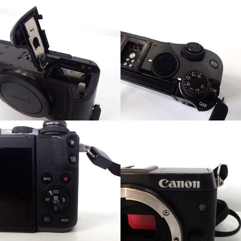 Canon キャノン EOS M6 ボディ カメラ ブラック ミラーレス デジタルカメラ 写真 動画 撮影 OA機器 EG13855 中古_画像9