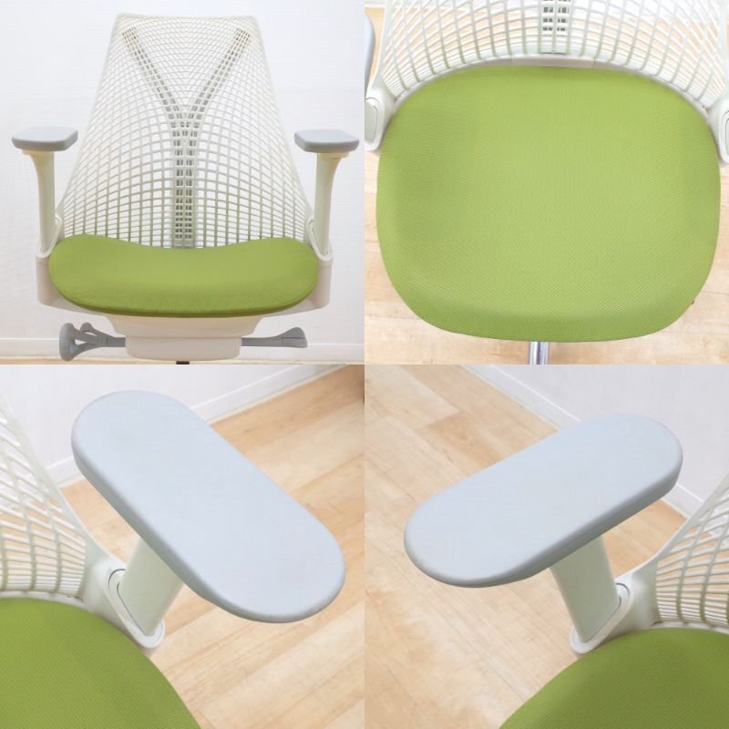  Herman Miller Herman Miller Sale chair office chair green front . tilt adjustable arm EG13880-1 used office furniture 