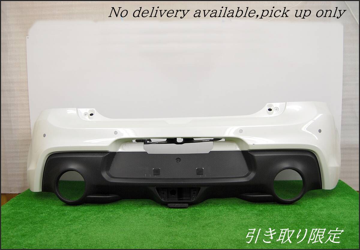 　No delivery available,pick up only　 スズキ　/　スイフト　スポーツ　ZC33S　純正　リア　バンパー　パール　引き取り限定_画像1