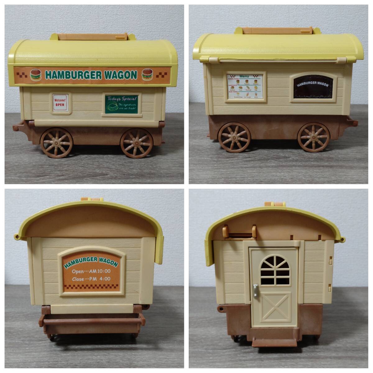 【中古品】シルバニアファミリー　ハンバーガーワゴン　HamburgerWagon　海外版　シルバニア　キッチンカー　元箱あり　おままごと　_画像2