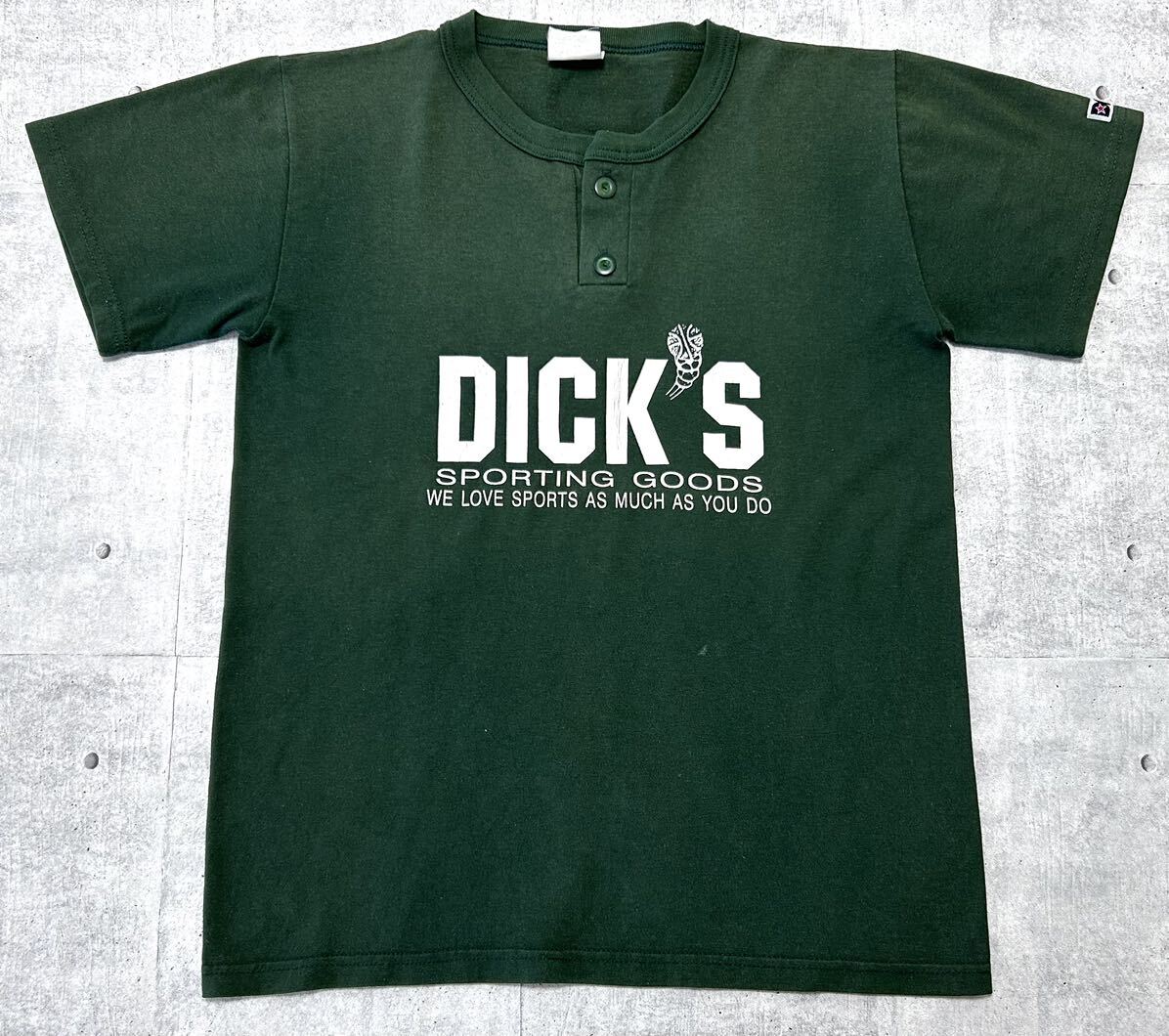 90s DA DICK'S バスケ カレッジロゴ チームロゴ 半袖 Tシャツ　　ヘンリーネック ナンバリング 90年代 ヴィンテージ ビンテージ 玉9695_画像1