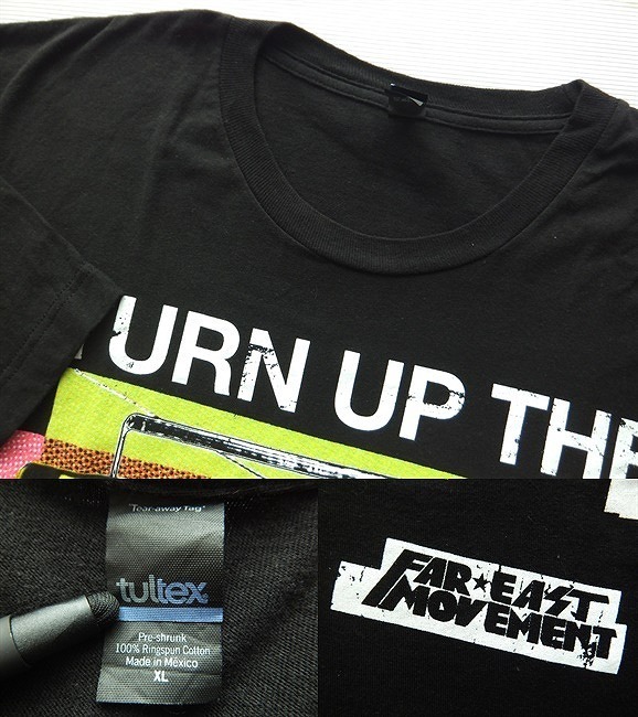 ファーイーストムーヴメント Tシャツ ターンアップザラブ　　FAR EAST MOVEMENT ヒップホップ TURN UP THE LOVE エレクトロニカ_画像3