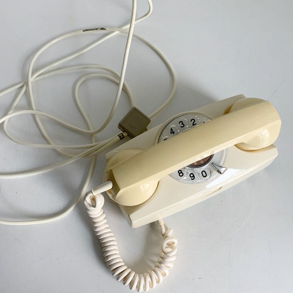 岩崎通信機 680-A2 電話機 ダイヤル式電話機 レトロ 古道具 当時物 現状品_画像1