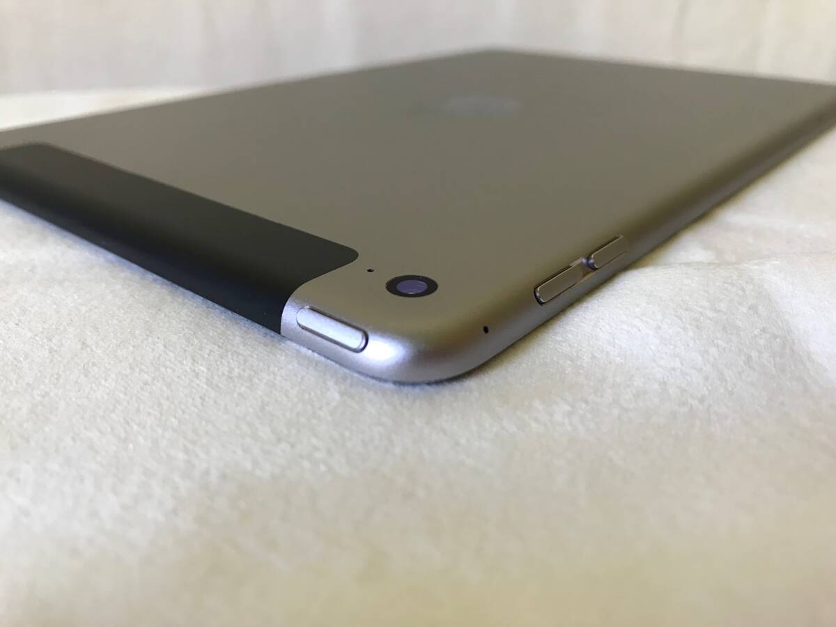 Apple iPad mini 4 Wi-Fi ＋ Cellular 32GB スペースグレイ SIMフリー バッテリー 94% カーナビ代わり Space Grey